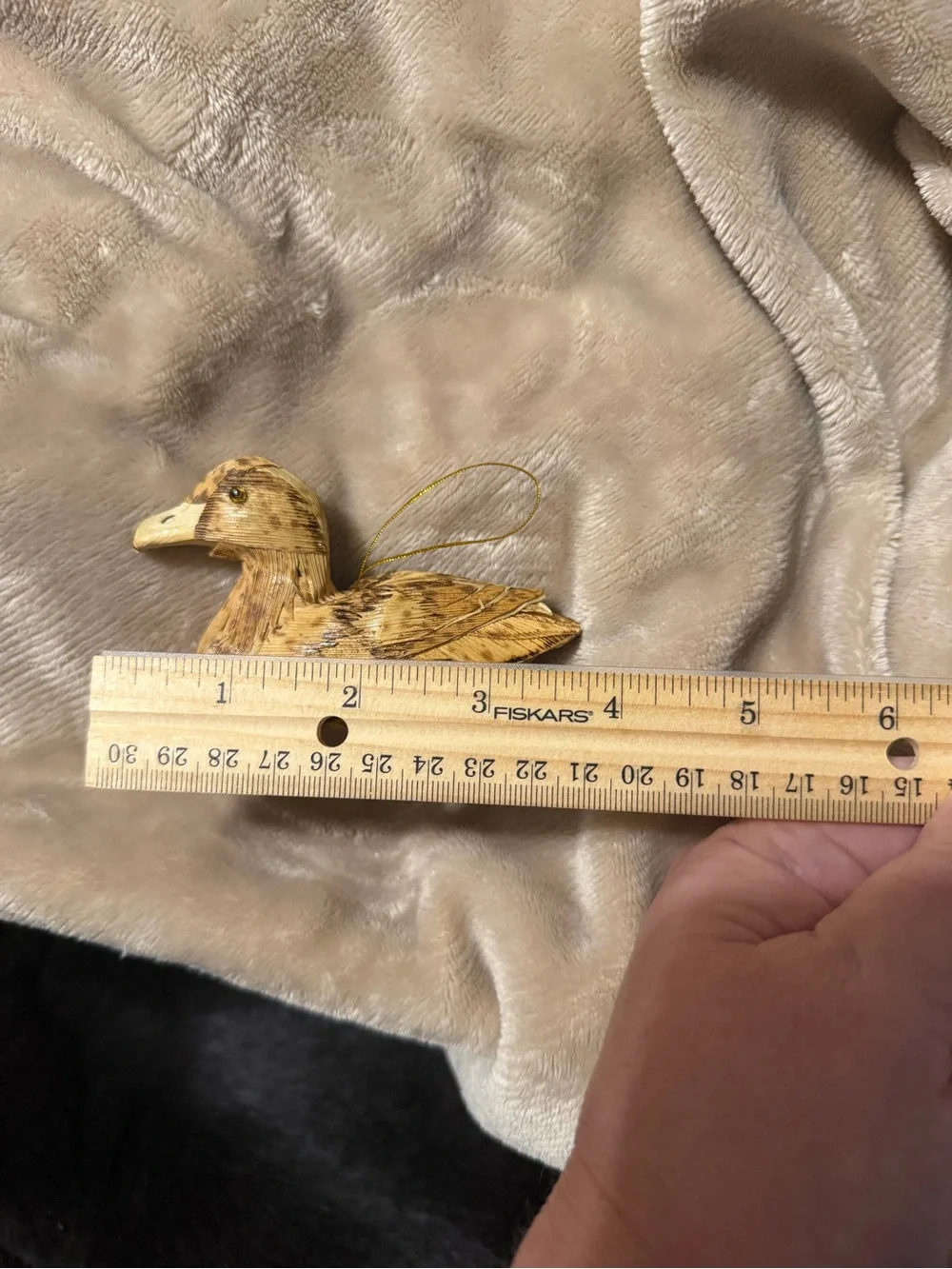 Natural Brown Decorative Bird Ornament